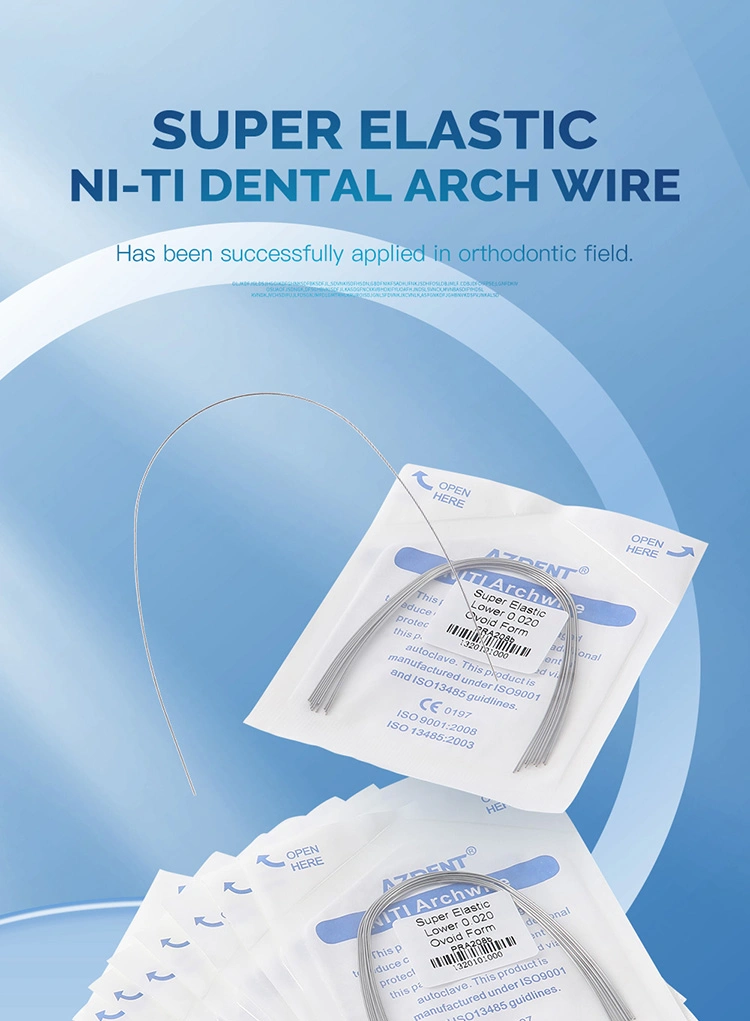 Azdent Dental Supplies Excellent Dental Orthodontic Arch Wire Super Elastic Niti Archwire Ovoid Form 012 Upper