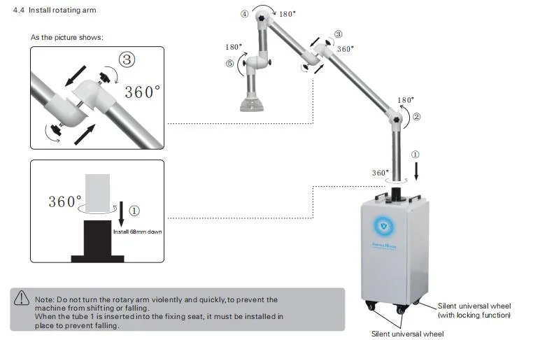 Top Quality Dental Clinic Aerosol Extraoral Oral Suction Machine