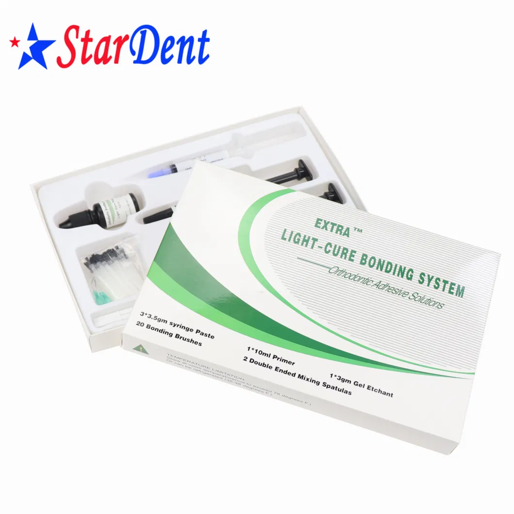 Dental Composite Resin Materials Light Cure Bonding System with 20PCS Bonding Brushes