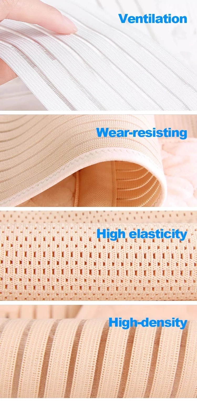 Medical Woven Elastic Waistband Fabric Fish Line Orthodontic Elastic Band for Orthopedic Belt