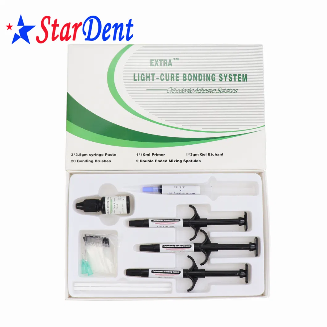 Dental Composite Resin Materials Light Cure Bonding System with 20PCS Bonding Brushes