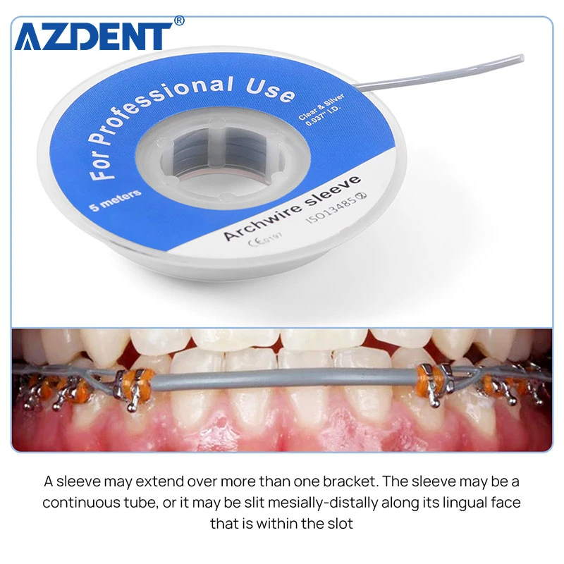 Azdent Dental Arch Wire Orthodontic Elastic Archwire Sleeve Tubing