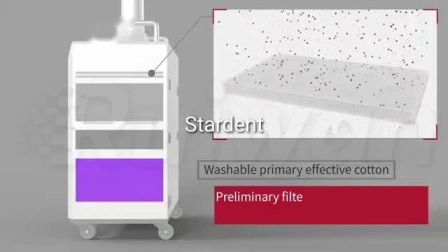 Máquina extraoral da unidade de sucção do aerossol do sistema de vácuo do equipamento do dentista do diagnóstico cirúrgico do laboratório médico da clínica