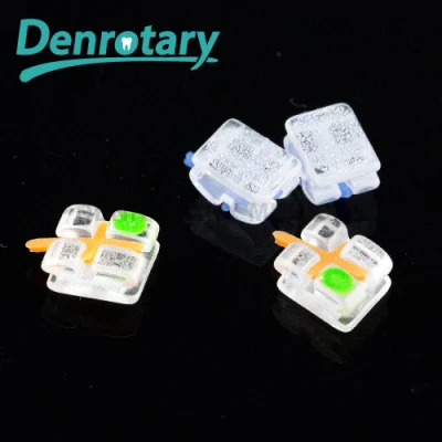 Denrotary Equipamentos Dentários Monocristalino Mini Roth 022 Suporte de Cerâmica Transparente Suporte de Cristal Ortodôntico de Safira