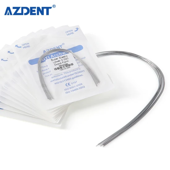 Arco Ortodôntico Dental Azdent Fio Super Elástico Niti Archwire Oval 012superior